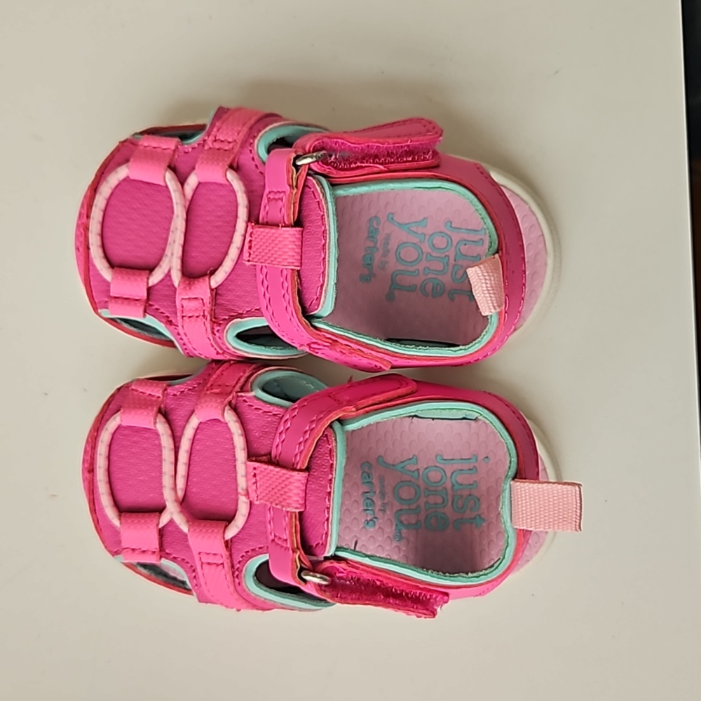 Baby pink summer sandals
